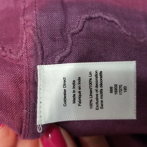 Cold Water Creek 3/4 Sleeve Lace Blouse - Picture 7 of 8